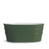 Lavabo Sospeso/Appoggio Tinozza 60X40Xh25 In Ceramica Lucido Verde Inglese
