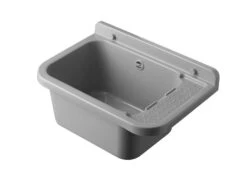 Pilozzo Lavanderia A Muro Interno/Esterno 50X34 H21 13L Polipropilene Opaco Grigio