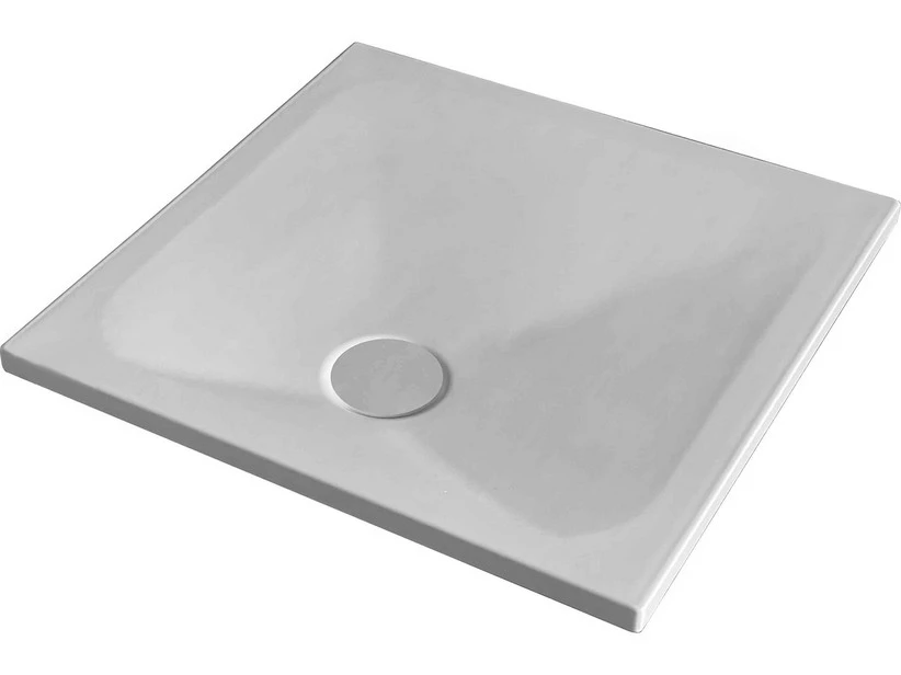 Piatto Doccia Puro Quadrato 80x80 Cotone Bianco Opaco 1 Piatto Doccia Puro Quadrato 80x80 Cotone Bianco Opaco
