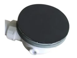 Piletta Doccia Puro Ø90 Mm Carbone Opaco