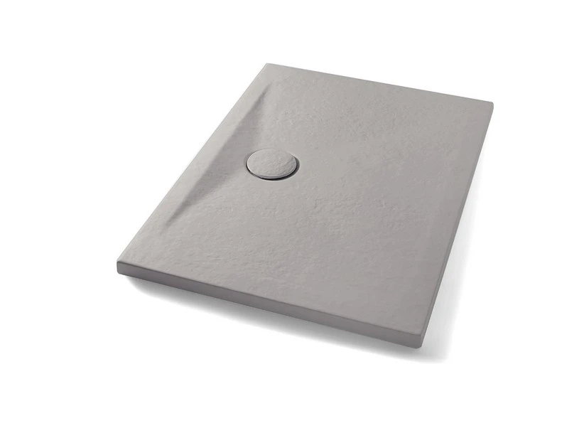 Piatto Doccia Appia Rettangolare 100x70 In Ceramica Effetto Pietra Grigio Opaco 1 Piatto Doccia Appia Rettangolare 100x70 In Ceramica Effetto Pietra Grigio Opaco