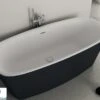 Vasca Freestanding Ideal Standard® Atelier Dea 170x75 Cm Bicolore Bianco/Nero Seta Opaco