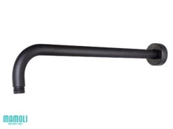 Braccio Doccia Pico 35 Cm Tondo Nero Opaco