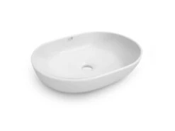 Lavabo Da Appoggio Castilla 48X35X14 In Ceramica Lucido Bianco