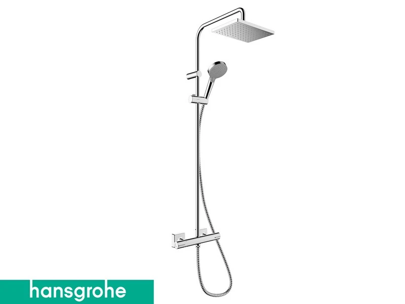 Colonna Doccia Hansgrohe® Vernis Shape Showerpipe 230 Con Termostatico Cromo 1 Colonna Doccia Hansgrohe® Vernis Shape Showerpipe 230 Con Termostatico Cromo