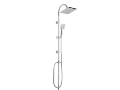 Colonna Doccia Smart Q Senza Miscelatore E Soffione Quadrato Cromo