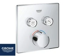 Miscelatore Per Doccia Incasso Grohe Smartcontrol Cube Monocomando Con Deviatore 2 Vie Cromo