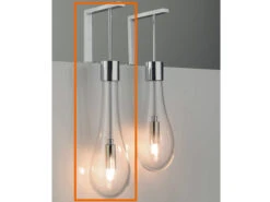 Lampada Goccia Led Vetro Soffiato Lungo