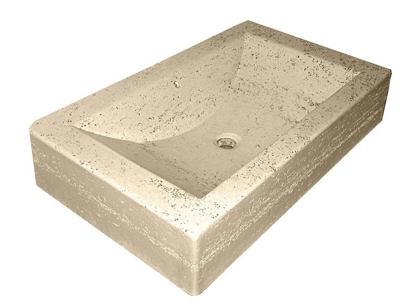 Lavabo Da Appoggio Oliver Junior In Resina Opaco Travertino 1 Lavabo Da Appoggio Oliver Junior In Resina Opaco Travertino
