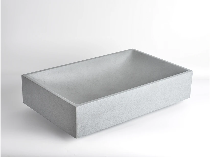 Lavabo Da Appoggio Concrete 58,2x36,5 H15 Cemento 1 Lavabo Da Appoggio Concrete 58,2x36,5 H15 Cemento