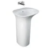 Lavabo Freestanding Berlino Senza Foro Miscelatore Bianco