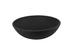 Lavabo Da Appoggio Semisfera Cm. Ø42 In Resina Opaco Nero Africa