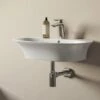 Lavabo Sospeso/Appoggio Berlino 65 Cm In Ceramica Bianco