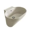 Lavabo Lavatoio Sospeso/Appoggio Tino 60X50Xh.30 In Ceramica Opaco Matera