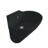Lavabo Lavatoio Sospeso/Appoggio Tino 60X50Xh.30 In Ceramica Opaco Nero