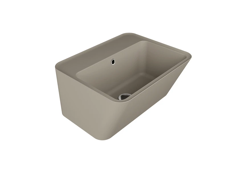 Lavabo Sospeso/Appoggio Wynn 50X40Xh.25 In Ceramica Opaco Matera 1 Lavabo Sospeso/Appoggio Wynn 50X40Xh.25 In Ceramica Opaco Matera