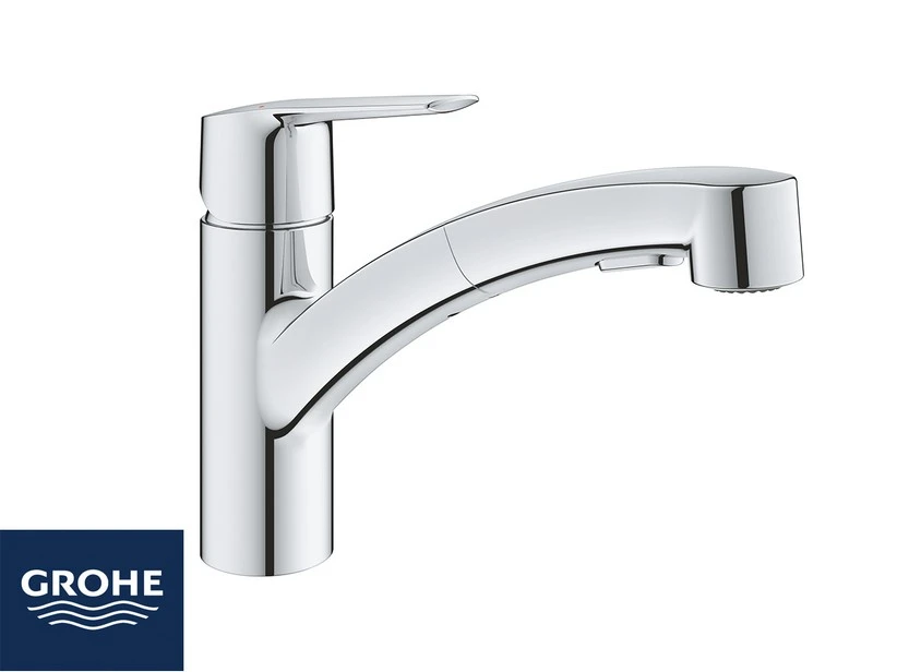 Miscelatore Monocomando Per Cucina Grohe® Start Quickfix Con Doccetta Estraibile Cromo 1 Miscelatore Monocomando Per Cucina Grohe® Start Quickfix Con Doccetta Estraibile Cromo