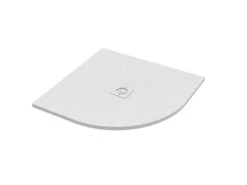 Piatto Doccia Semicircolare Crypto 90x90 H2,5 Cm In Resina Bianco
