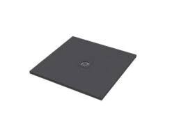 Piatto Doccia Quadrato Crypto 80x80 H2,5 Cm In Resina Grafite