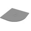 Piatto Doccia Semicircolare Crypto 90x90 H2,5 Cm In Resina Grigio