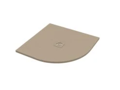 Piatto Doccia Semicircolare Crypto 90x90 H2,5 Cm In Resina Sabbia