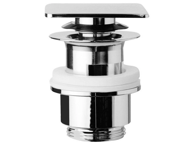 Piletta Lavabo Click Clack Quadrata H90 Mm Con Troppo Pieno Cromo 1 Piletta Lavabo Click Clack Quadrata H90 Mm Con Troppo Pieno Cromo