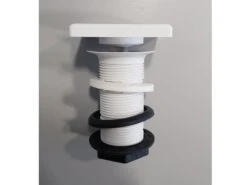 Piletta + Copripiletta Per Lavabi Topsy Unitop Hpl Scarico Libero