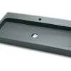Lavabo Appoggio/Incasso Ponza 100 Grigio Carnico In Resina Opaco Grigio Carnico