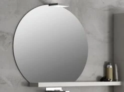 Specchio Bagno Filo Lucido Tonda Segata Cm. 75X67,5