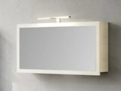 Specchio Bagno Qubo 100 Contenitore Bianco-Matrix
