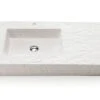 Lavabo Top Slate 90 In Resina Bianco Carrara