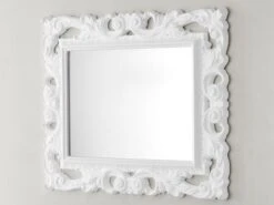 Specchio Bagno Barocco 94X75 Bianco