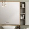 Specchio Bagno Filo Lucido Con Bordo In Pvc Cm. 89X100