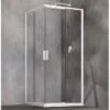 Box Doccia Angolare Start 70x120 H190 Porte Scorrevoli Cristallo 6mm Trasparente E Profilo Bianco Lucido