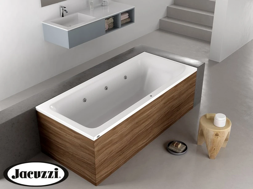 Vasca Idromassaggio Jacuzzi® Silk 170x70 Destra Con 8 Bocchette E Finitura Effetto Legno Dark Oak 1 Vasca Idromassaggio Jacuzzi® Silk 170x70 Destra Con 8 Bocchette E Finitura Effetto Legno Dark Oak