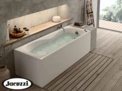 Vasca Idromassaggio Jacuzzi® Soho Pannello Frontale+Laterale 170X70 Schienale A Sinistra